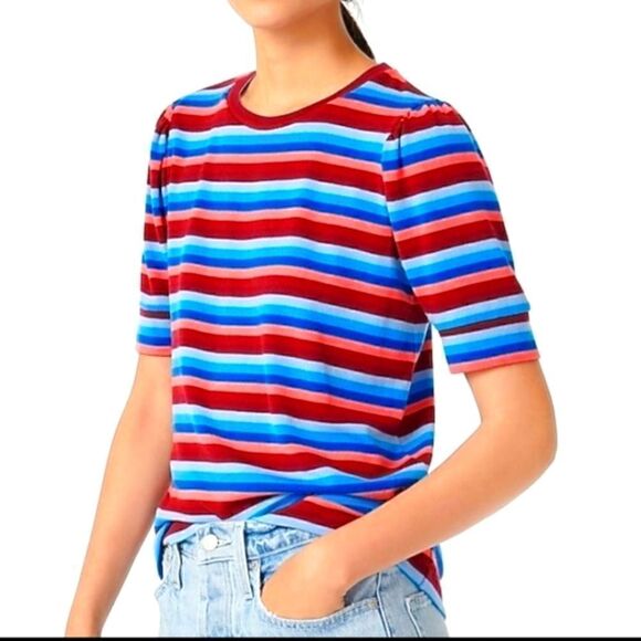 NWT J CREW STRIPED TOP - Picture 2 of 7